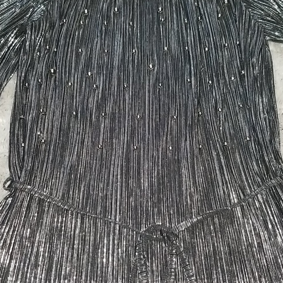 silver metallic blouse - Picture 4 of 9